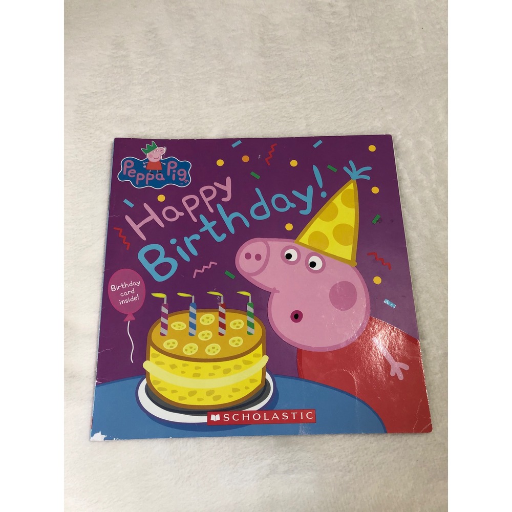 Peppa Pig Happy Birthday! Book Kids Paperback Birthday Card Inside